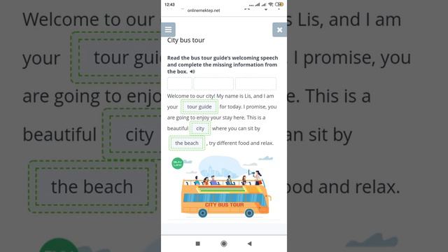 City bus tour Ағылшын тілі онлайн мектеп жауаптары 5 сынып смотреть онлайн