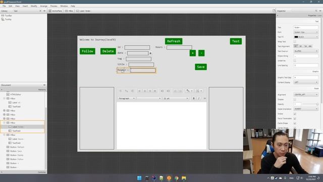 Journey(JavaFX)S2E21 CSS HtmlEditor Background ToolBar Button ListView ListCell смотреть онлайн
