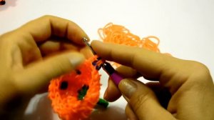 Тыква Лумигуруми из резинок Rainbow Loom Pumpkin Halloween