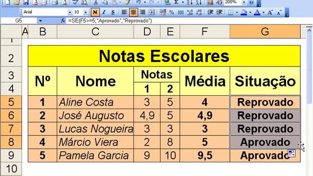 Microsoft Excel 2003 - Aula 6 - Parte I - Função SE смотреть онлайн