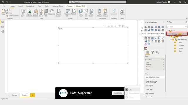Power BI Custom Visual (Calendar Heatmap) смотреть онлайн