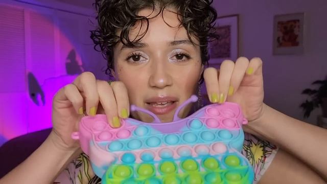 ASMR with Fidget Toys and Sensory Items ? (tapping, popping, clicking, squeezing, whispered haul) смотреть онлайн