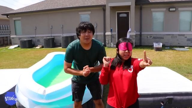 DONT Trust Fall Into Wrong Pool Challenge! смотреть онлайн