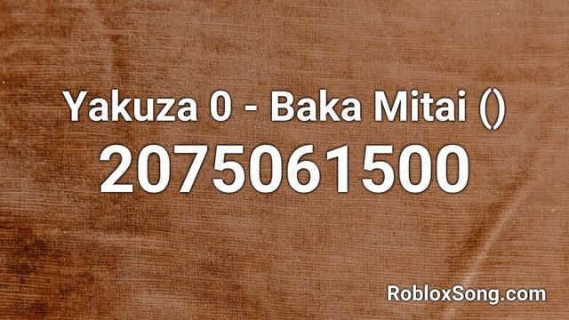 Yakuza 0 - Baka Mitai (ばかみたい) Roblox ID - Roblox Music Code смотреть онлайн