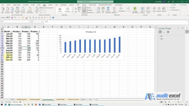 Excel chart not showing data. Which one was your problem? смотреть онлайн