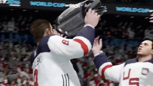 NHL 17 World Cup of Hockey 2016 Team USA Celebration! (PS4) смотреть онлайн