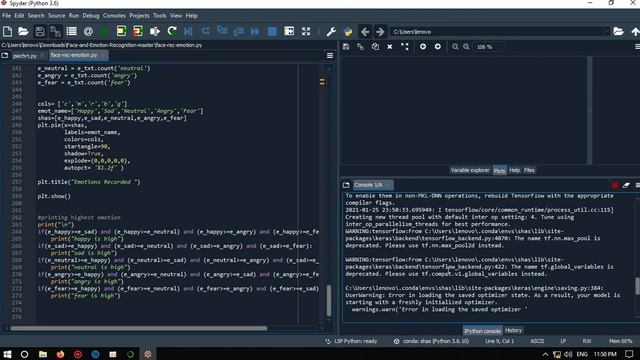 FACIAL EMOTION RECOGNITION USING CNN | FER | PART 2| PROJECT | ANACONDA | SPYDER IDE | смотреть онлайн