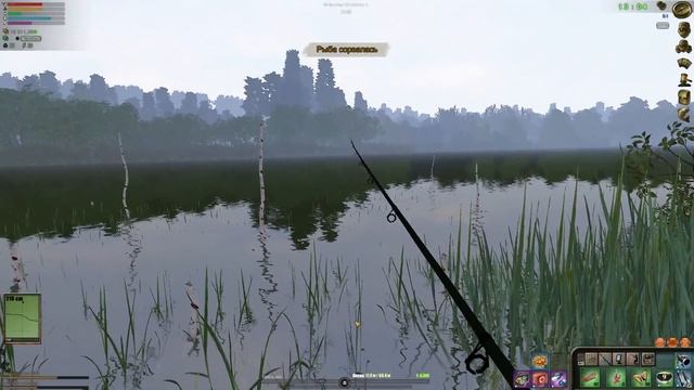 река Пра. В поисках линя. # 155. Прохождение Atom Fishing II смотреть онлайн
