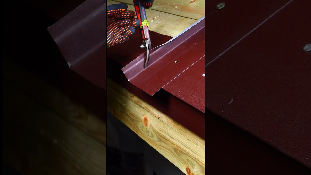 Мысрез наоборот))#фальц #фальцеваякровля смотреть онлайн