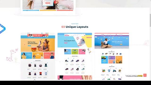 Kiditos - Baby and Kids Multi Store WooCommerce Theme Kids Shoes baby accessories Website Builder смотреть онлайн
