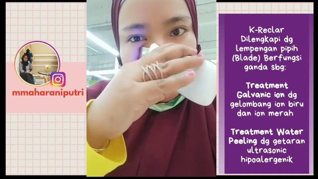 Demo cara kerja Reclar, alat Galvanic Facial Terbaru 3 in 1 смотреть онлайн