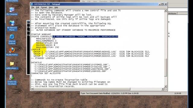 How to working with controlfiles? смотреть онлайн
