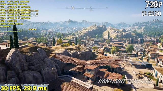 Assassin's Creed Odyssey - GTX 1050 2gb - i3 8100 - R3 1200 - i5 8400 - 1080p - 900p - 720p - Test смотреть онлайн