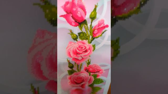 "алмазная" живопись розовые розы смотреть онлайн
