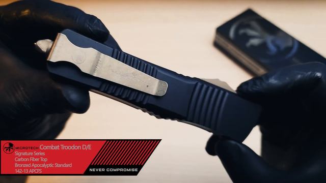 MICROTECH Combat Troodon D/E Signature Series Carbon Fiber Top 142-13 APCFS смотреть онлайн