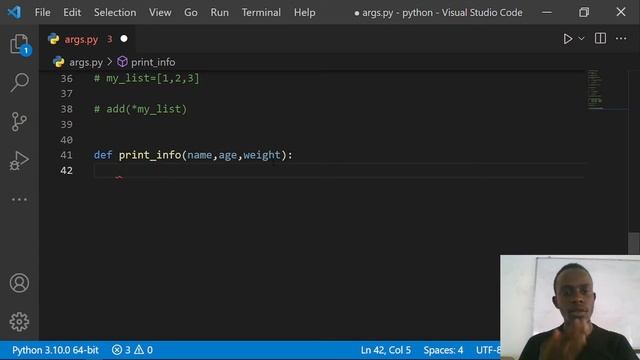*args and **kwargs in Python. Pass many arguments to a function in Python смотреть онлайн