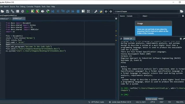 Reading and Writing MS Word file in python - docx python смотреть онлайн