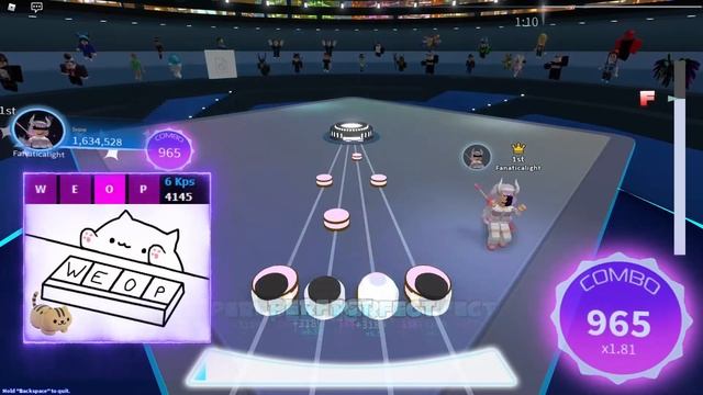 Everything Will Freeze FC but with Bongo Cat | ROBLOX RoBeats смотреть онлайн
