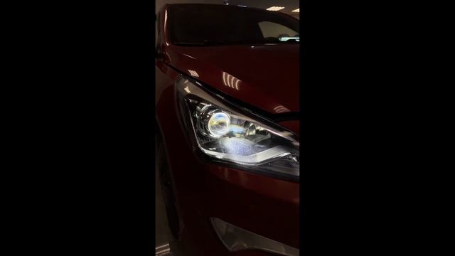Hyundai Solaris установка линз смотреть онлайн