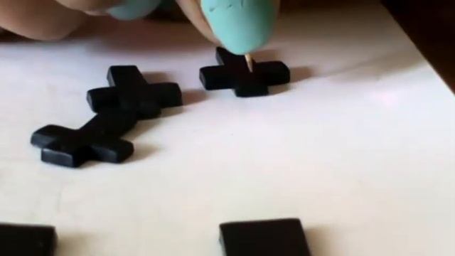 МК Серьги "Крестики" из полимерной глины смотреть онлайн