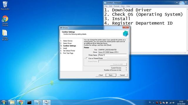 Setup Printer Canon IR C3020 смотреть онлайн