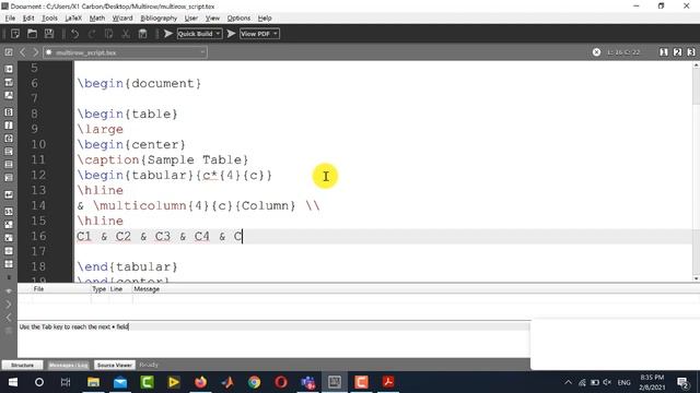 How to Merge Rows and Columns in Latex Tables | Multirow and Multicolumn in Latex | With Examples смотреть онлайн
