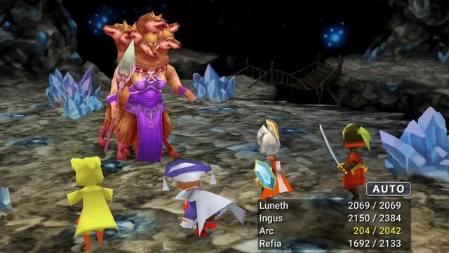FINAL FANTASY III 3D REMAKE FR ANDROID: Boss 18: Scylla смотреть онлайн
