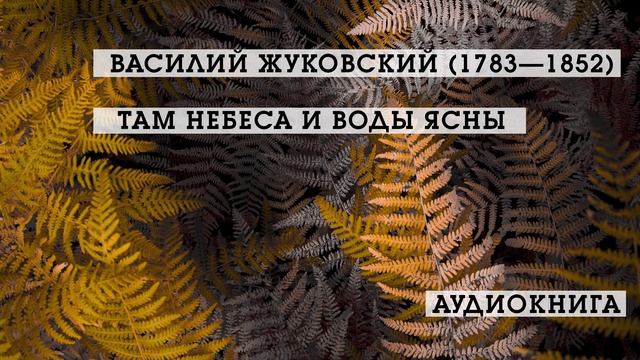 Там Небеса и воды ясны | Василий Жуковский | Стихотворения | аудиокнига смотреть онлайн