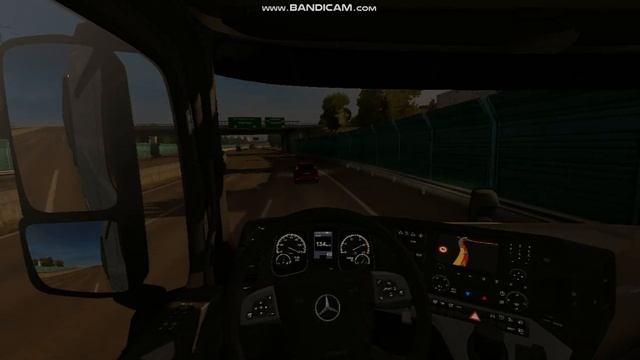 POV DRIVING TRUK MERCEDES BENZ NEW ACTROS GIGA SPACE 510HP MILANO KE PARIS PART 1 смотреть онлайн