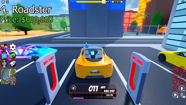 TOP 10 BEST Vehicles To BUY In Jailbreak! (Roblox Jailbreak)