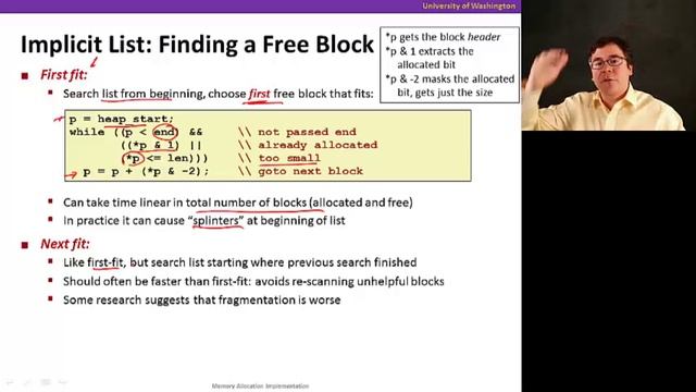 Memory Allocation, Video 3: Implementation смотреть онлайн