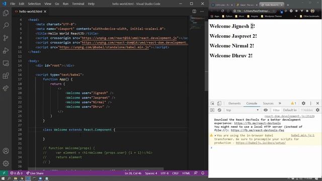 Intro to React, ES6 Features - P1 - #ReactJS, #Redux, Redux #Saga, React Router - Corporate Trainin смотреть онлайн