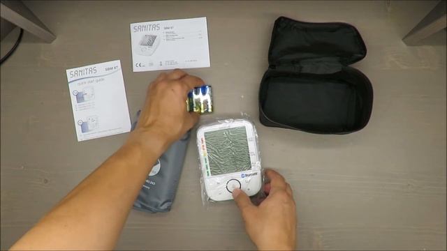 SANITAS Upper Arm Blood Pressure Monitor SBM 67 UNBOXING (22-36 cm LED AA bluetooth) смотреть онлайн
