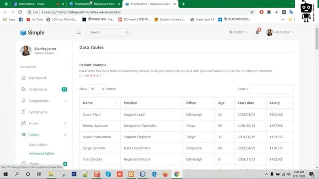 Backend admin template customization | Ecommerce website project | Part 3 | Robot Balok смотреть онлайн