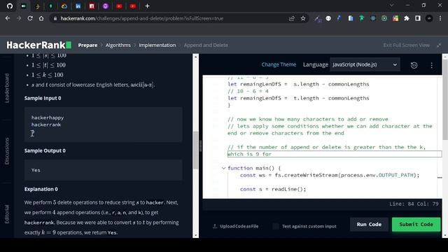 Append and Delete problem смотреть онлайн