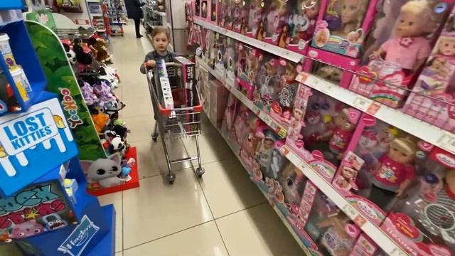 VLOG #МАГАЗИНИГРУШЕК АСЛАН ВЫБИРАЕТ ПОДАРОК? ДЛЯ ДЕВОЧЕК И СЕБЕ #LEGO #HIDDENSIDE ??? И #СЛАЙМ НАБО