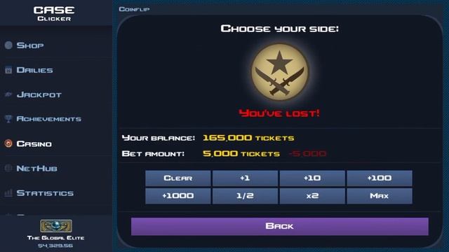 Case Clicker!!! Coin Flip 200,000 tickets... PLZ GABEN!!! смотреть онлайн
