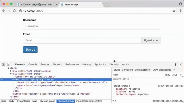 Bootstrap CSS - Bài 35: Sử dụng Input Group & Form Group смотреть онлайн