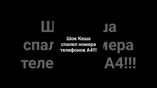 Шок Кеша спалил номера телефонов А4!!! смотреть онлайн