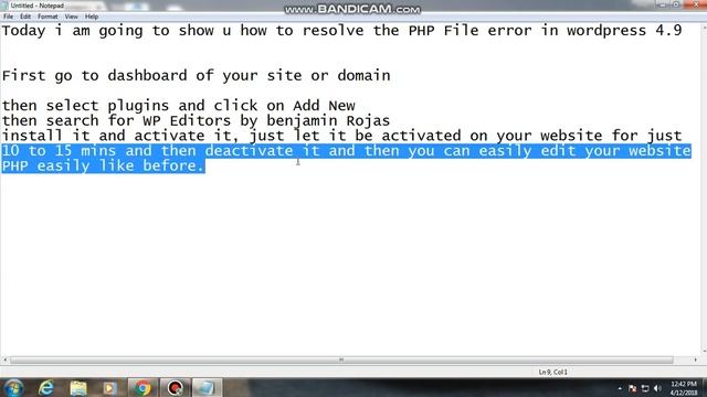 Unable to communicate back with site for fatal errors, Solved In Wordpress 4.9. смотреть онлайн
