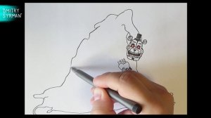 Как нарисовать Блоба, ФнаФ 9, How to draw Blob, FnaF 9 Security Breach