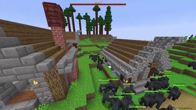 Can the 50 Gorillas Defend against a REAL Vanilla Raid | Minecraft Mob Battle смотреть онлайн