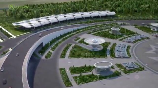New Ashgabat Airport At The Turkmenistan.flv