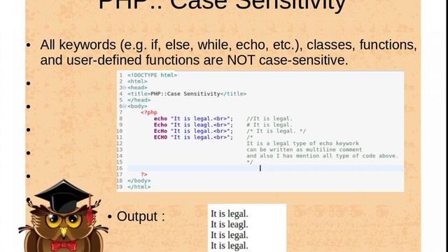 2.0 Syntax, Variable and Comments in PHP смотреть онлайн