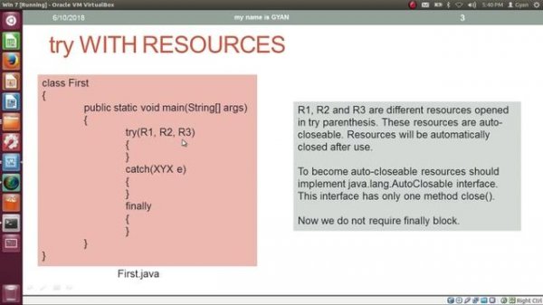 Exception Handling in Java | #21 | try With Resources in Java | Just an Introduction