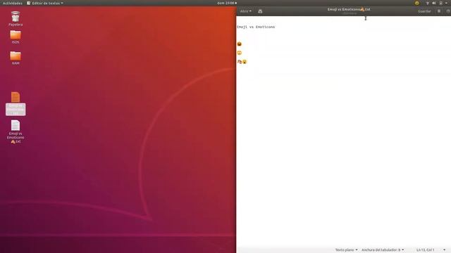 Como usar emojis en Ubuntu 18.04 ( emoticono vs emoji ) смотреть онлайн