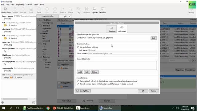 Bài 26: Làm việc với GIT thông qua Source Tree смотреть онлайн