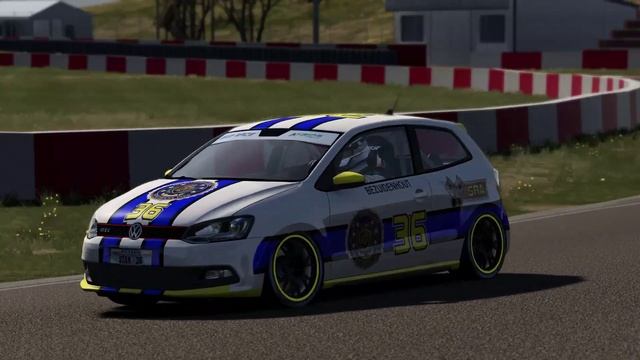 Polo GTi from Sim Race Africa Cup series, on Killarney Racetrack смотреть онлайн