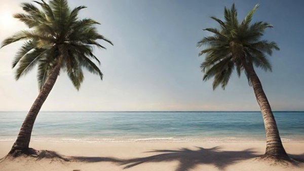 Солнце, море и пляж (ИИ). Sun, sea and beach (AI)