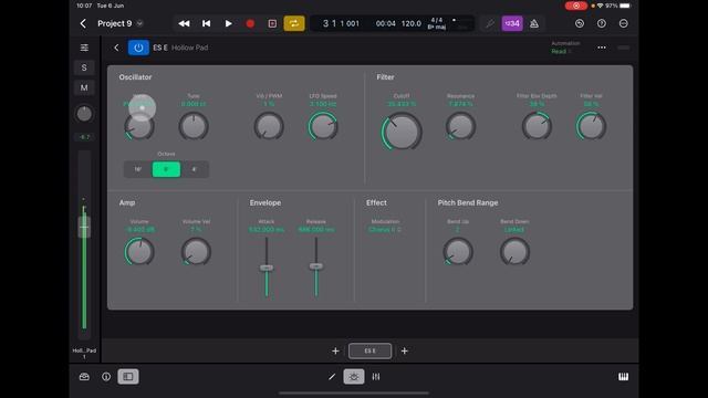 Logic Pro for iPad - ES E Ensemble Synth - Walkthrough - Tutorial & Patch Design смотреть онлайн